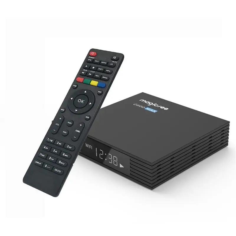 Magicsee ȵ̵ 9.0 TV ڽ,   ù, DVB-S2X/S2 DVB T2, ȵ̵ 4k tvbox, C500 Max Amlogic S905X3